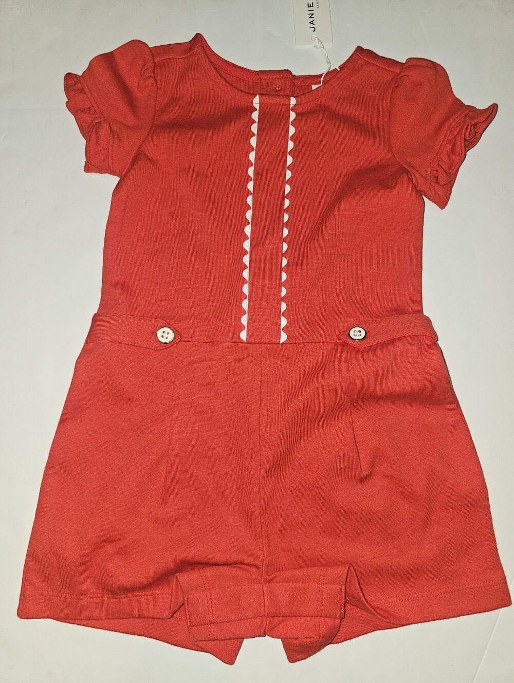 NWT Red Janie and Jack  Romper 18-24 Months